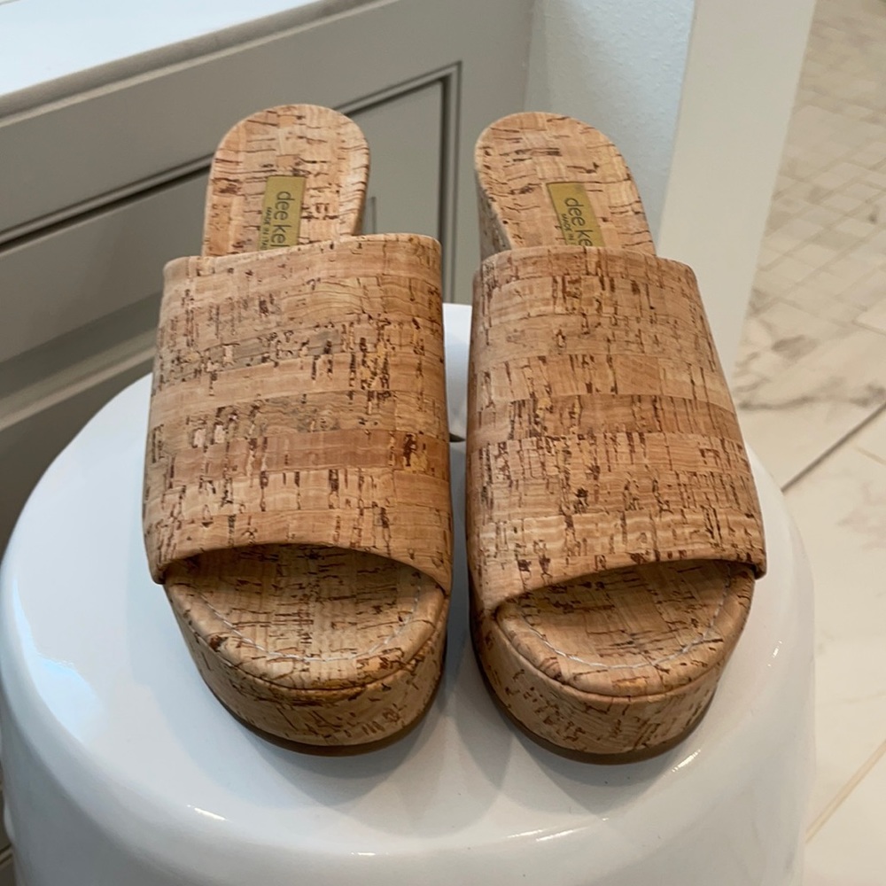 Dee Keller cork wedges